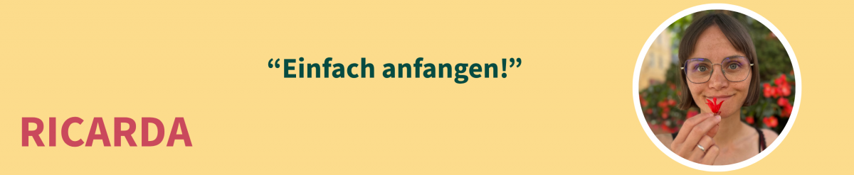 Das Bild zeigt Ricarda, eine der vier Tester:innen von ImJuliOhne - Die Unverpackt-Challenge